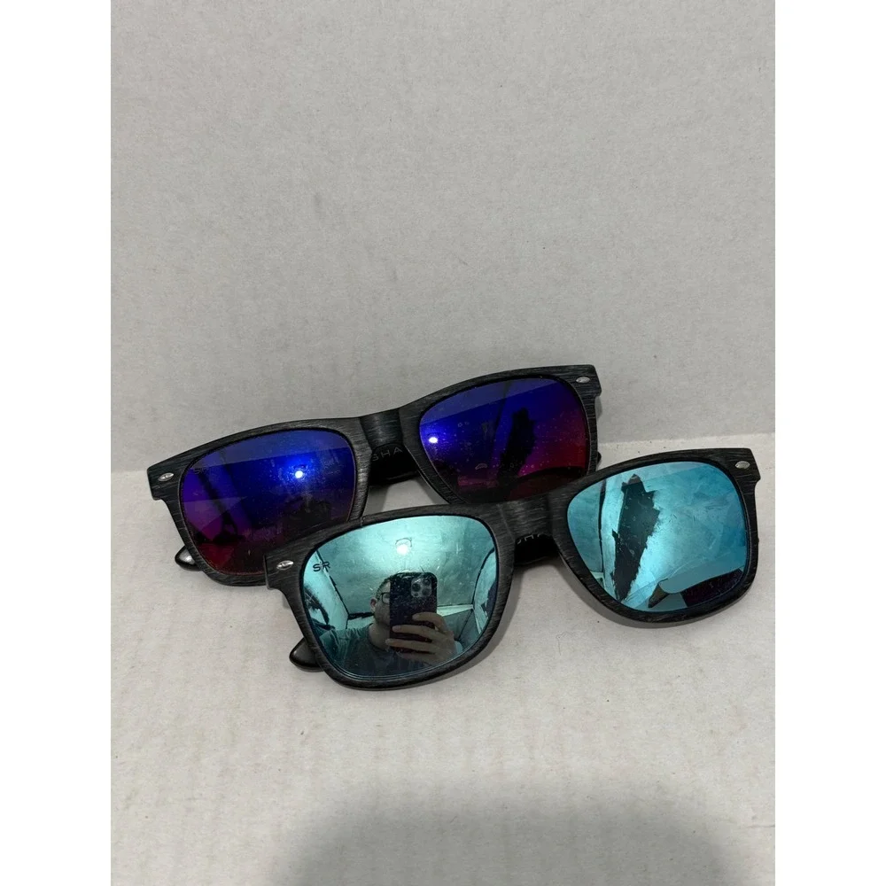 Shady Rays Classic Unisex Sunglasses OS Timber Polarized Fair Lot 2 CL-32 CL-66X